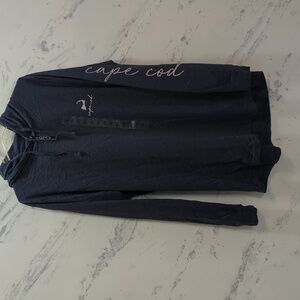 Cape Cod Navy Long Sleeve Women's Top